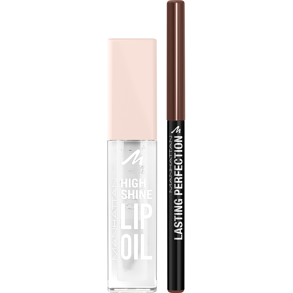 Bild: MANHATTAN High Shine Lip Oil + Lasting Perfection Lipliner Lip Oil 000 + Lipliner 94F