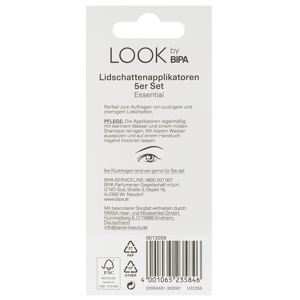 Bild: LOOK BY BIPA Lidschattenapplikatoren 