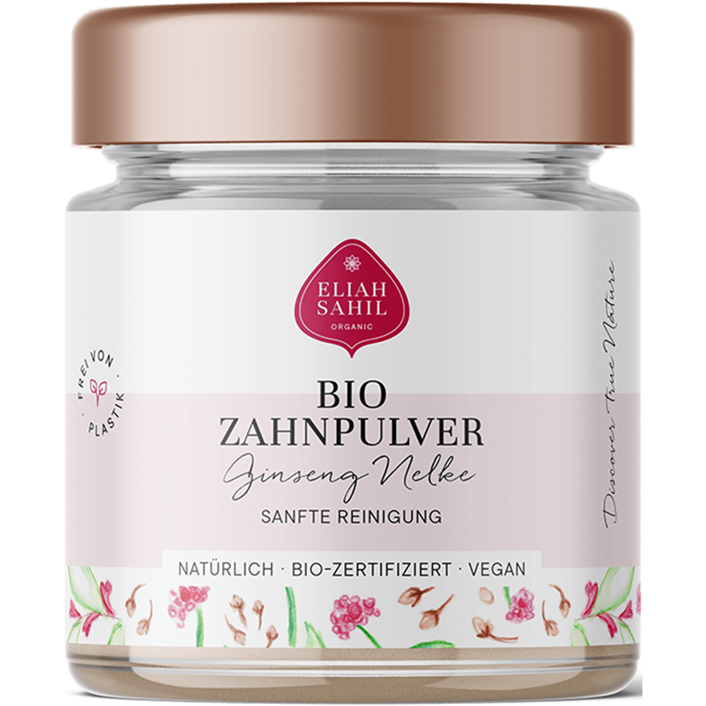 Bild: Eliah Sahil Bio Zahnpulver Ginseng Nelke