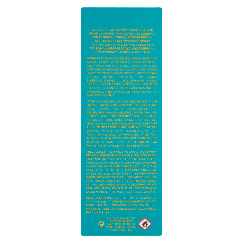 Bild: Tom Ford Neroli Portofino All Over Body Spray 