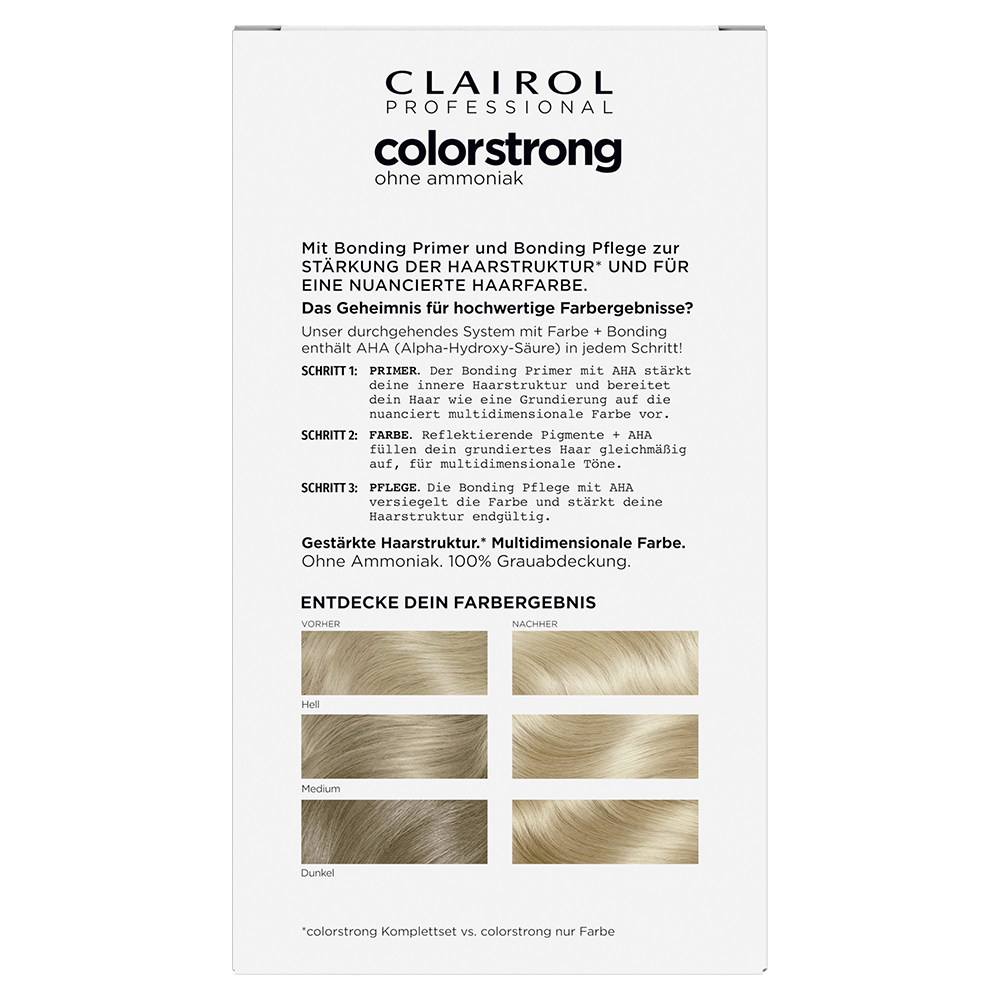Bild: Clairol Professional Permanente Coloration Colorstrong Extra Hellblond Extra Hellblond