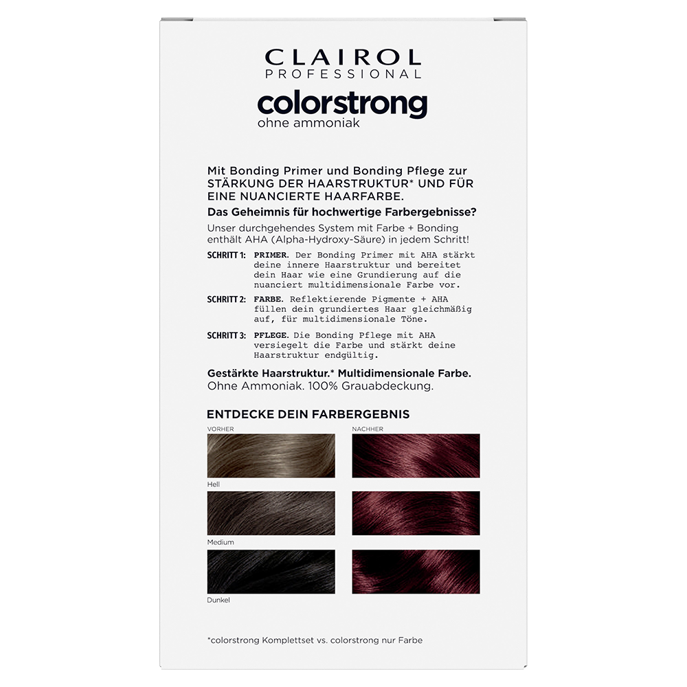 Bild: Clairol Professional Colorstrong Intensives Dunkelrot Intensives Dunkelrot