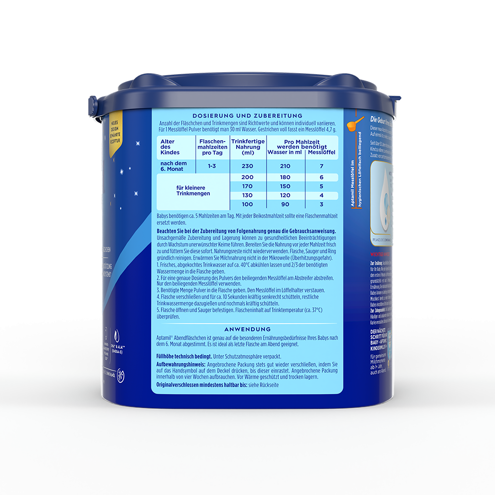 Bild: Aptamil Abendfläschen Folgemilch 