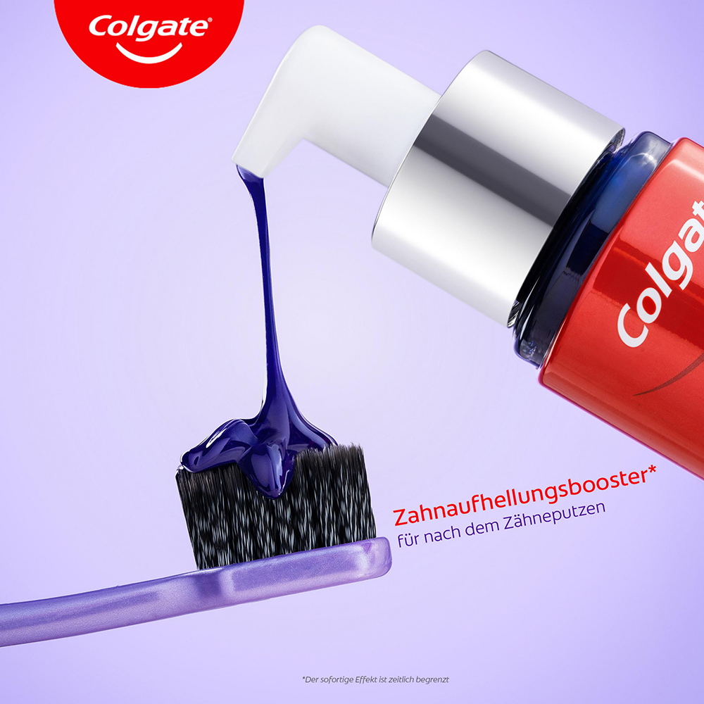 Bild: Colgate Zahnaufhellungsbooster Max White Purple Serum 