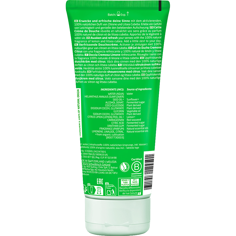 Bild: WELEDA Refresh Creme Dusche Erfrischender Citrus 
