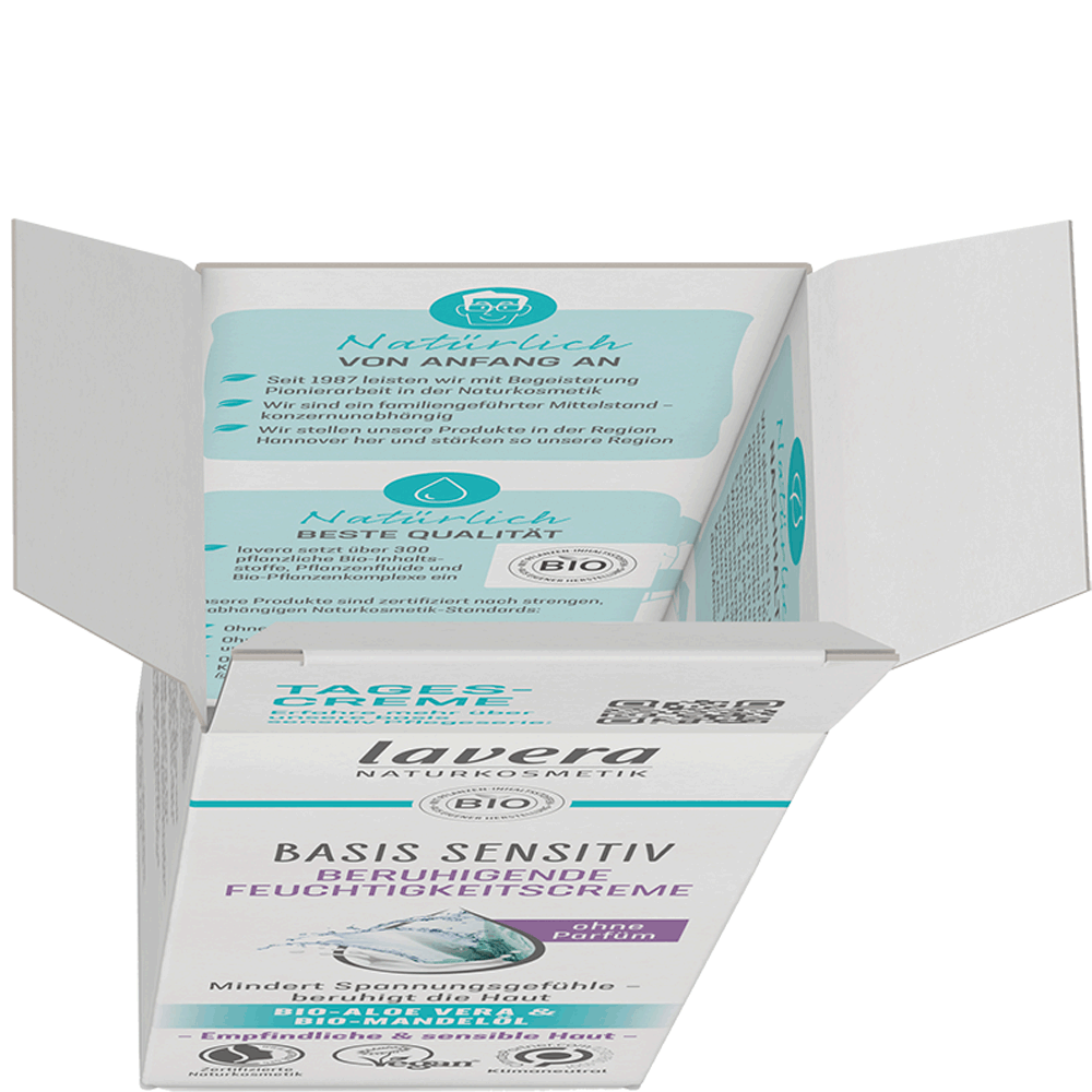 Bild: lavera Basis Sensitiv beruhigende Feuchtigkeitscreme