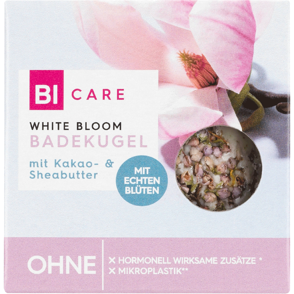 Bild: BI CARE Badekugel White Bloom
