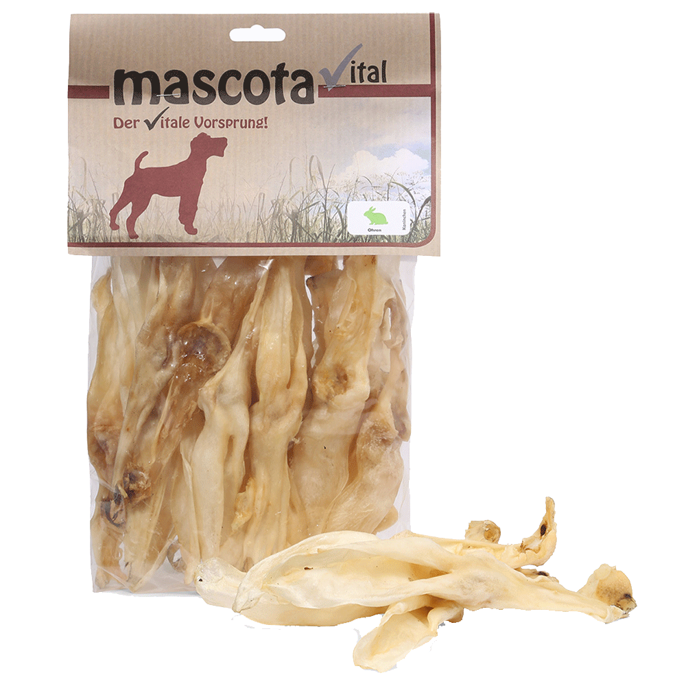 Bild: mascota vita! Kaninchenohren Hundeleckerli