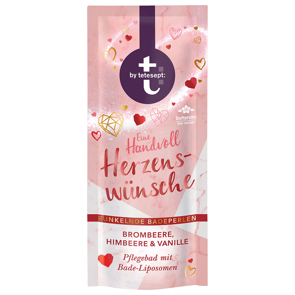 Bild: t: by tetesept Badeperlen Herzenswünsche