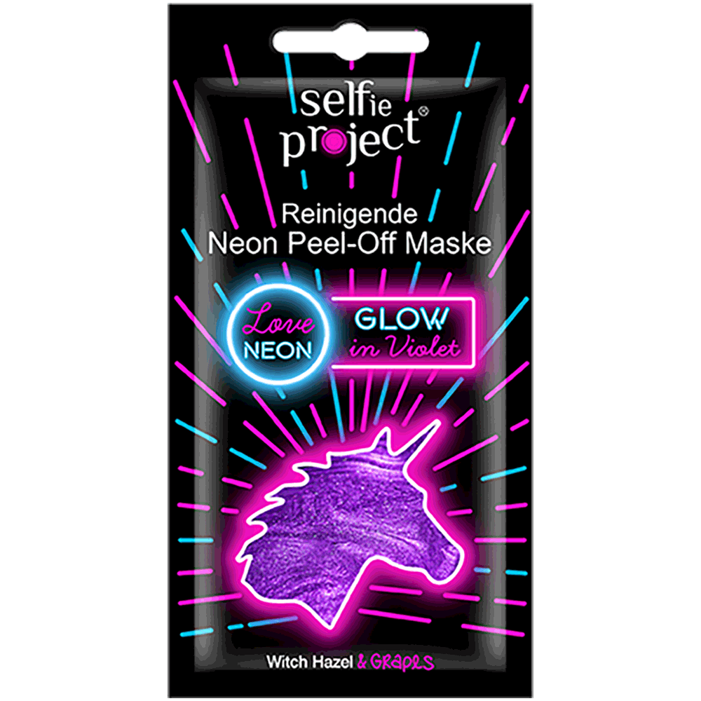 Bild: Selfie Project Gesichtsmaske Glow in Violet (Unicorn)