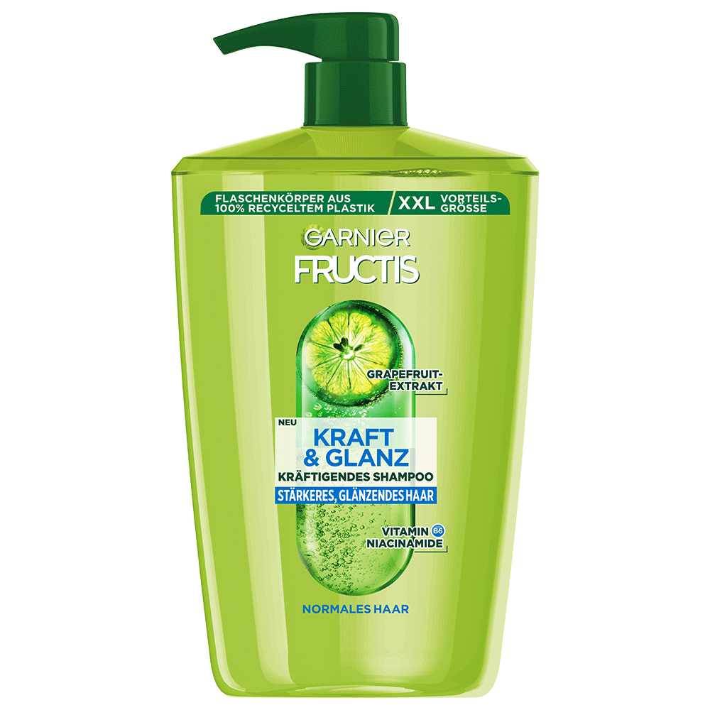 Bild: GARNIER FRUCTIS Kraft und Glanz kräftigendes Shampoo Grapefruitextrakt