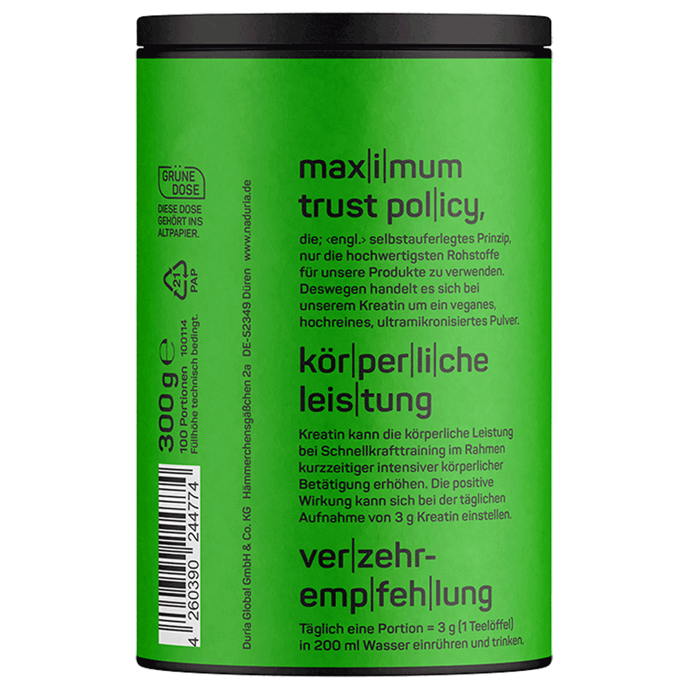 Bild: Naduria Creatine Premium Monohydrate 