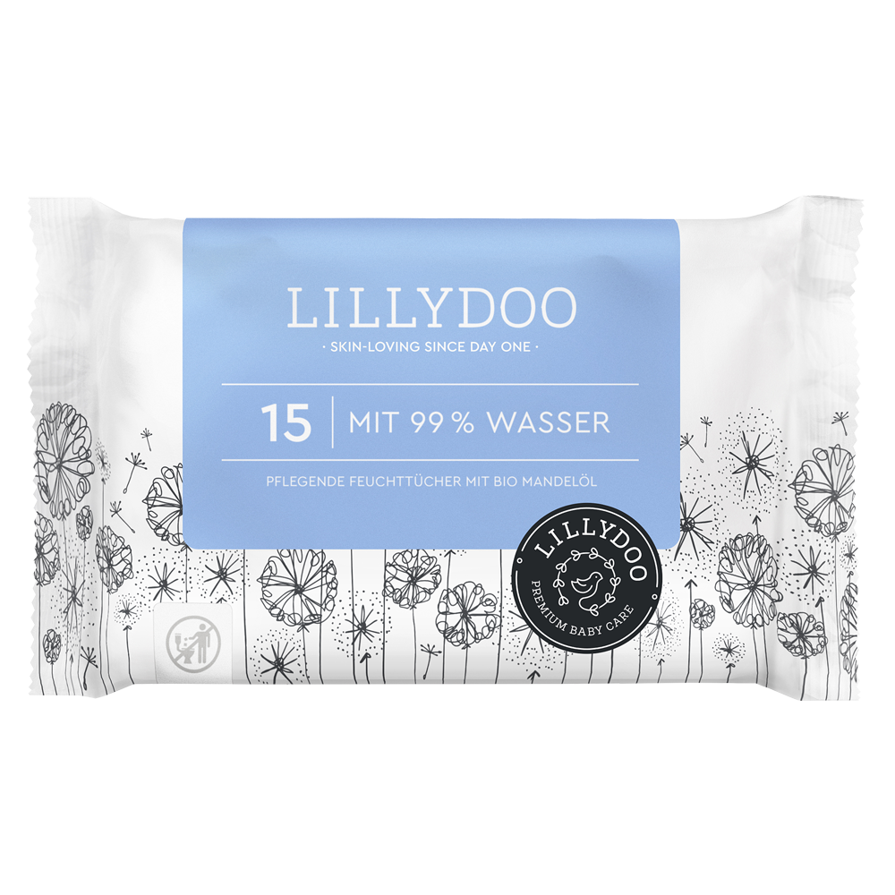 Bild: LILLYDOO Feuchttücher 99% Wasser