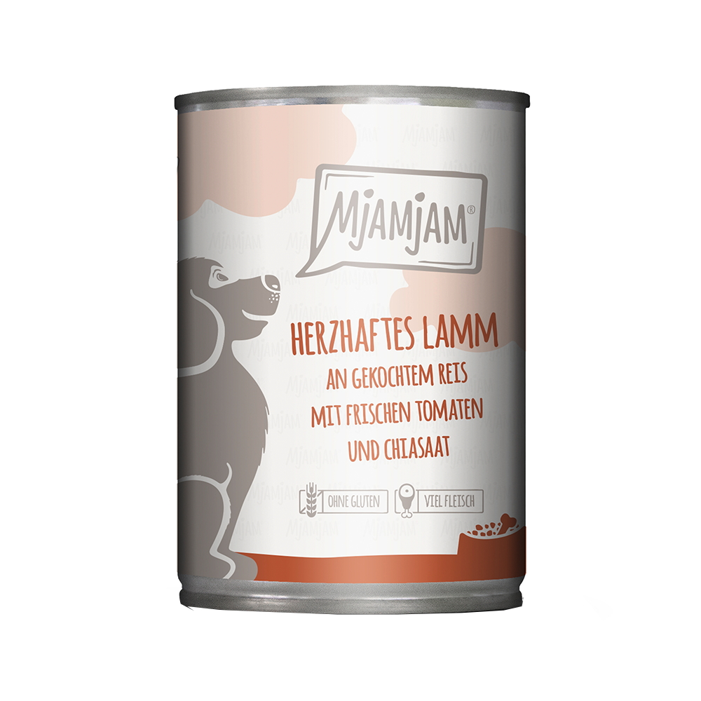 Bild: Mjamjam Herzhaftes Lamm an Gekochtem Reis mit Frischen Tomaten und Chiasaat