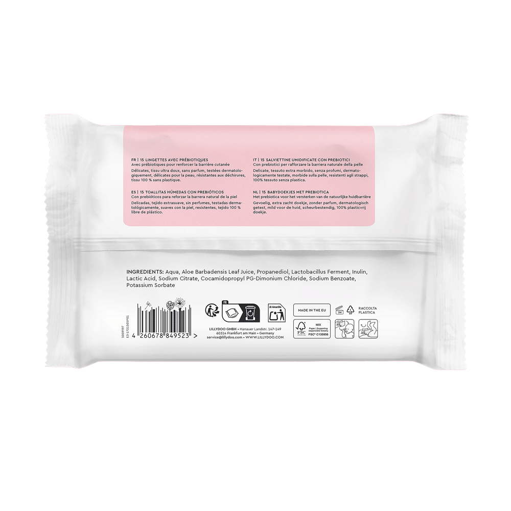 Bild: LILLYDOO Feuchttücher mit Präbiotika 