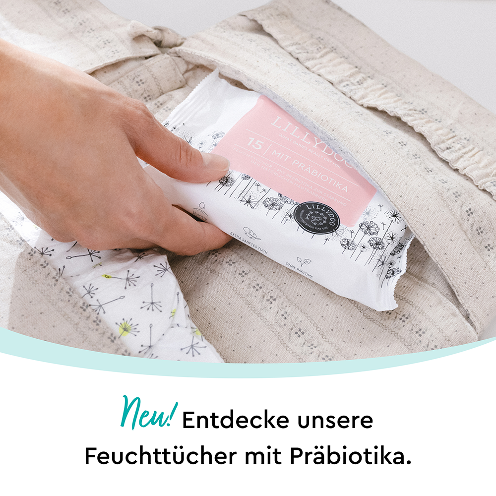 Bild: LILLYDOO Feuchttücher mit Präbiotika 