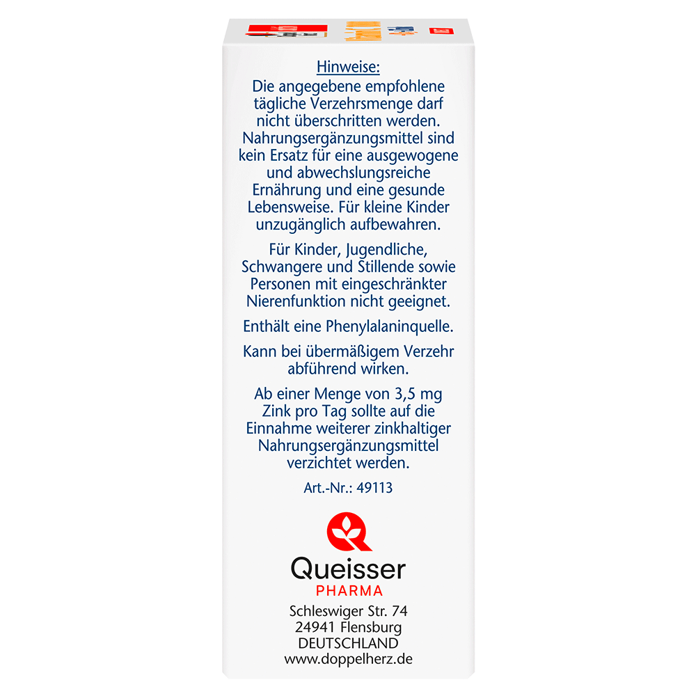 Bild: DOPPELHERZ Vitamin C + D3 + Zink