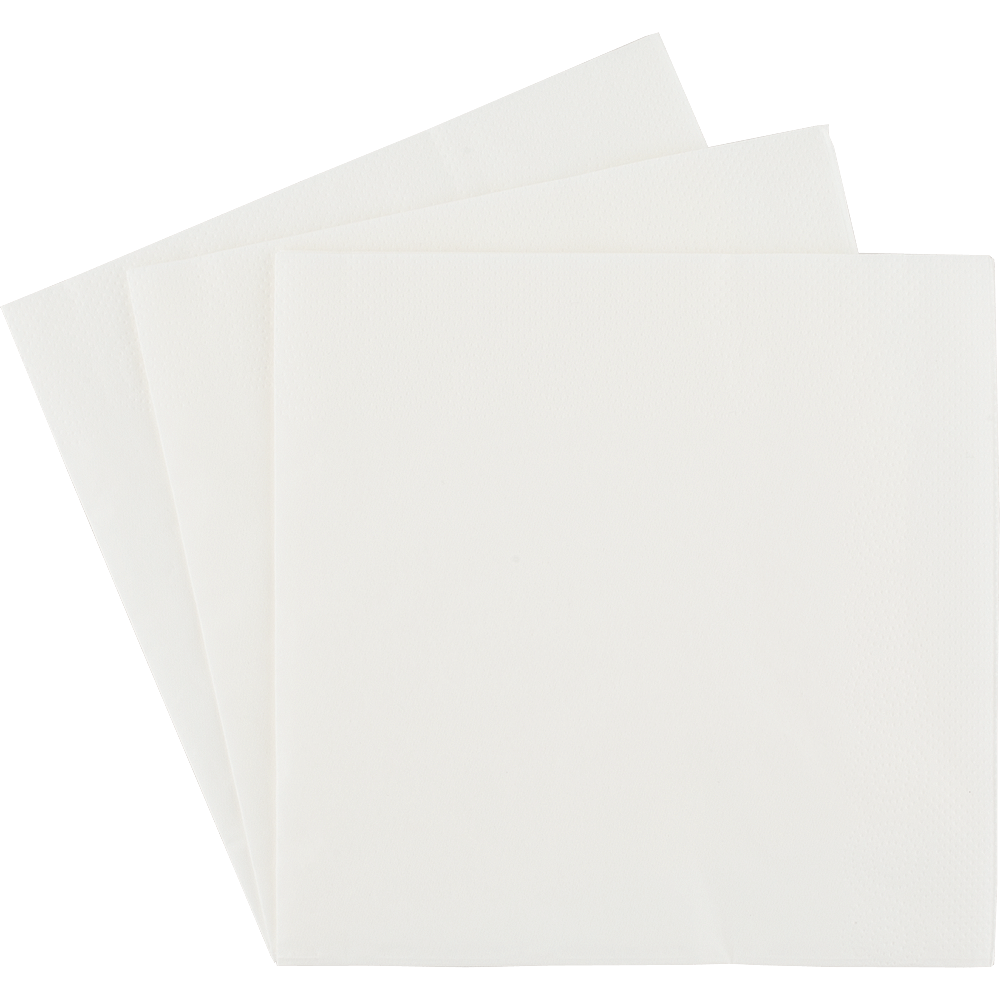 Bild: clever Servietten Weiss 3-lagig