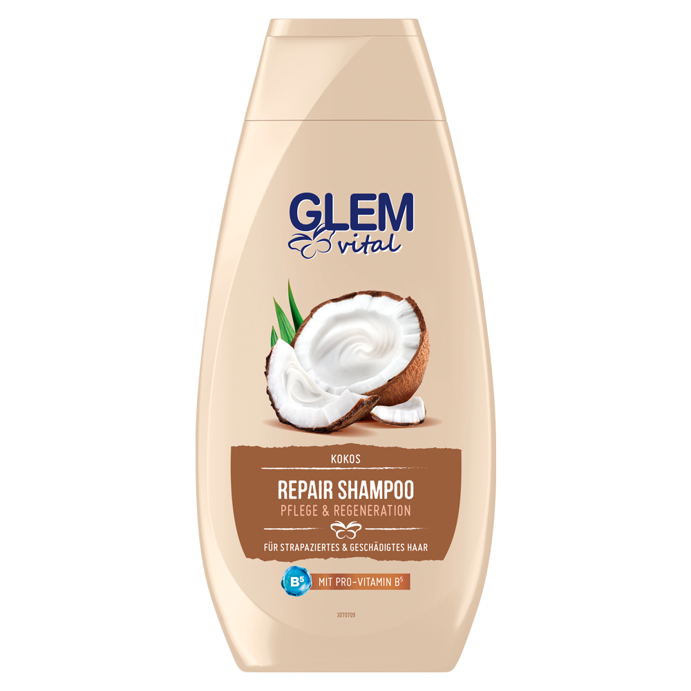 Bild: GlemVital Shampoo Repair Kokos 