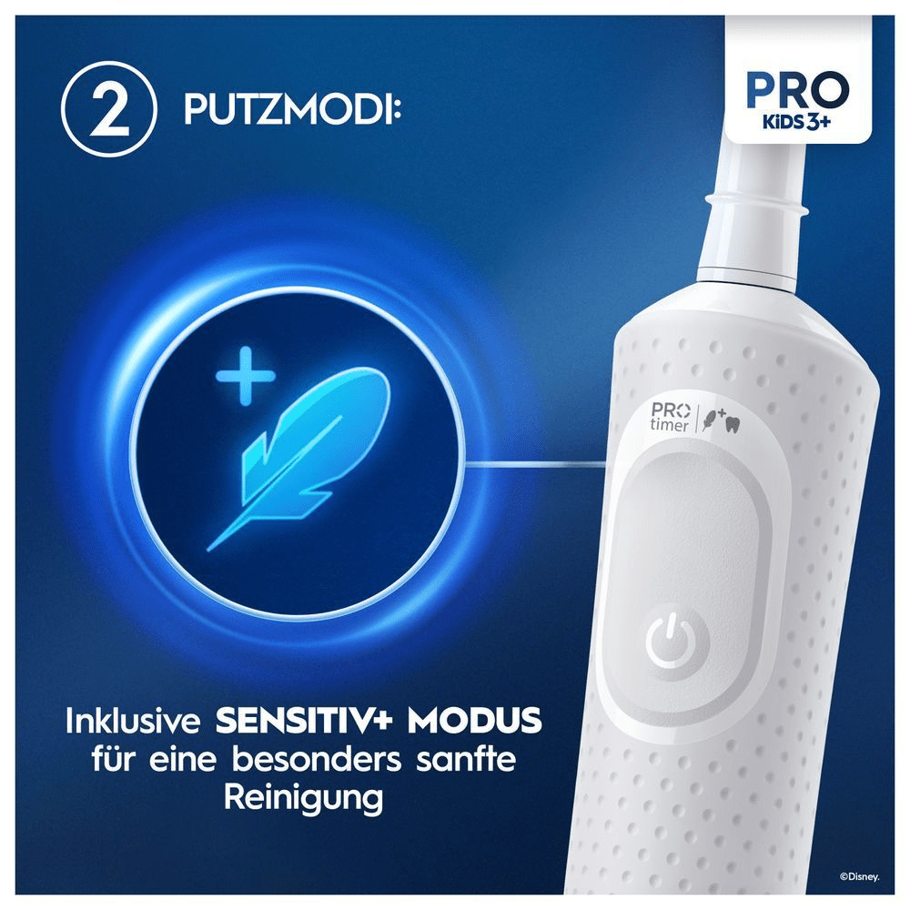 Bild: Oral-B Pro Kids Disney 100 Elektrische Zahnbürste, Weiß 