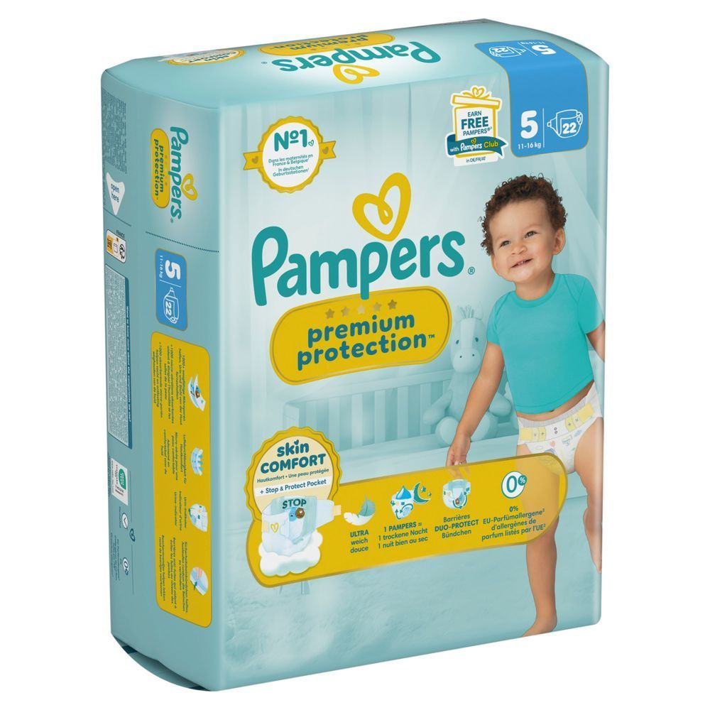 Bild: Pampers Premium Protection Größe 5, 11kg-16kg 
