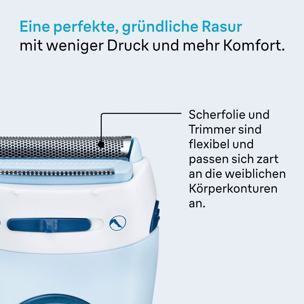 Bild: Braun Lady Shaver 5-160 – 3-In-1 Rasierer, Trimmer- Und Peeling-System, Wet&Dry 