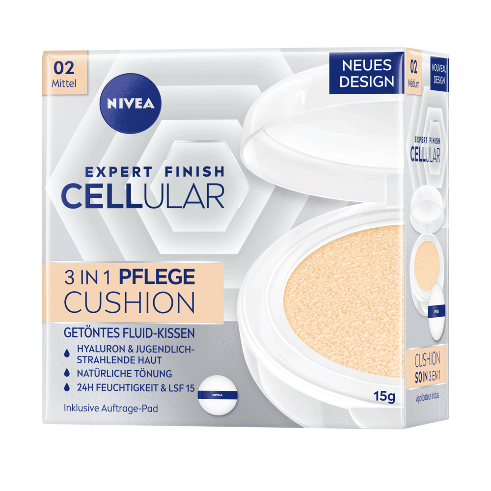 Bild: NIVEA Hyaluron Cellular Filler 3in1 Pflege Cushion mittel