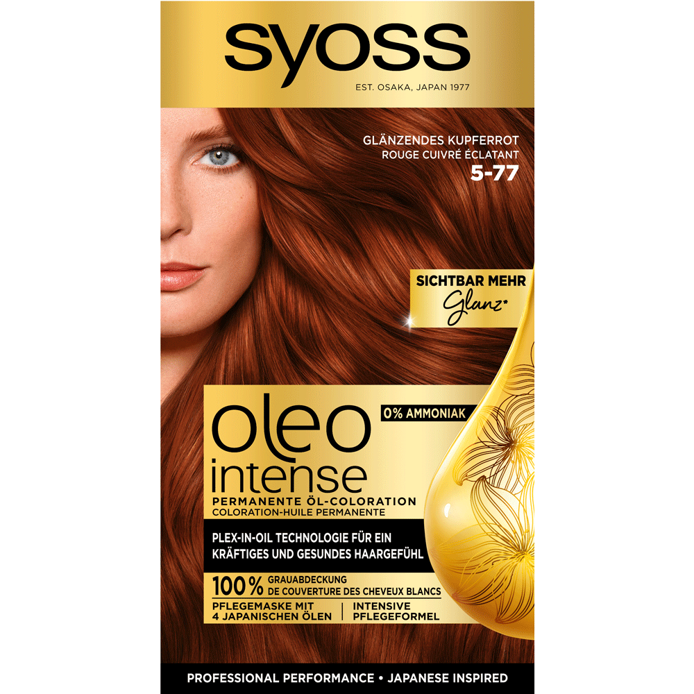 Bild: syoss oleo intense Permanente Öl Coloration Glänzendes Kupferrot