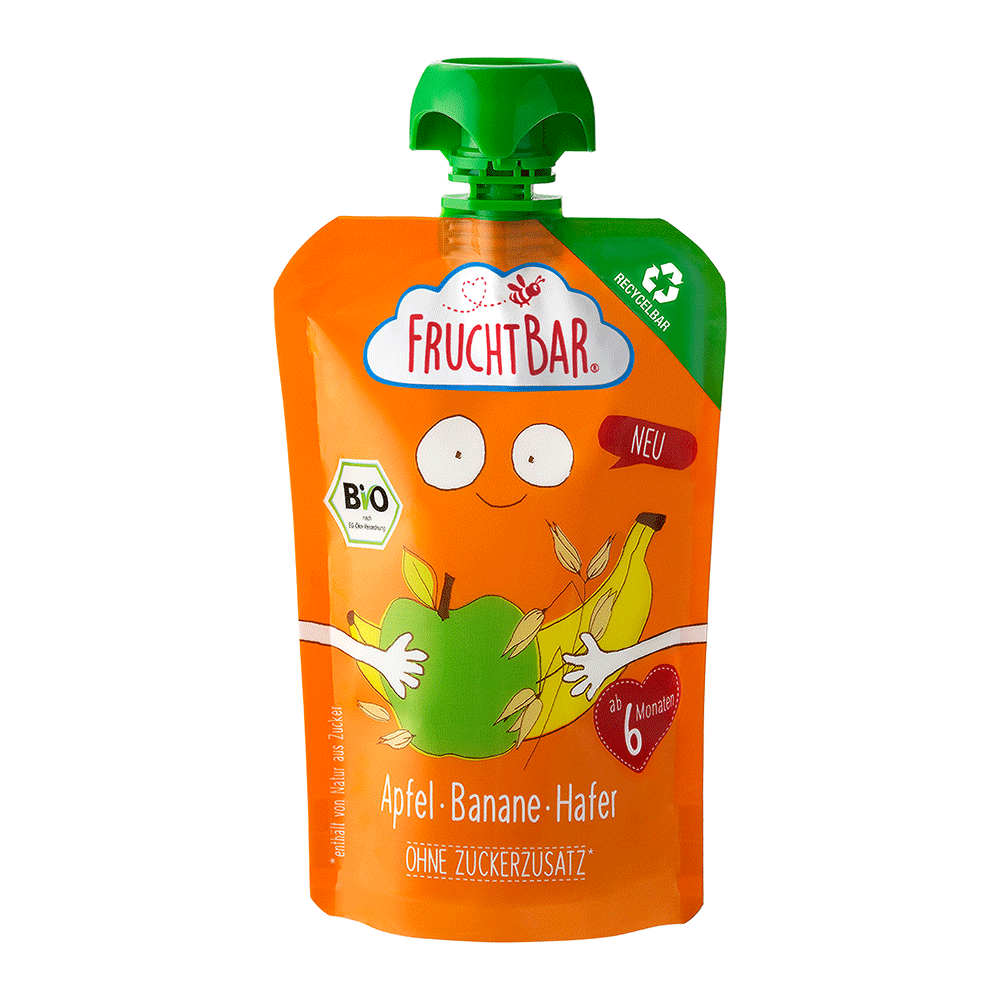 Bild: FruchtBar Quetsche Apfel Banane Hafer