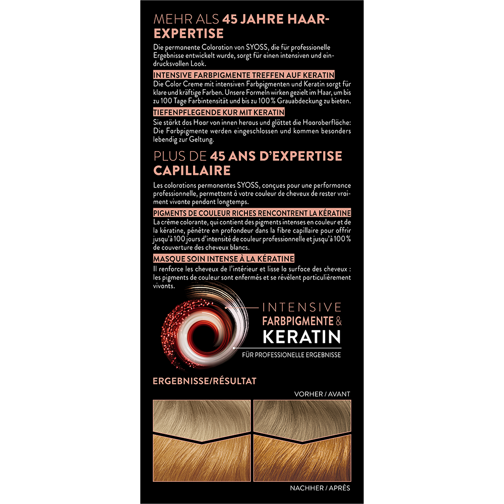 Bild: syoss Permanente Coloration honigblond