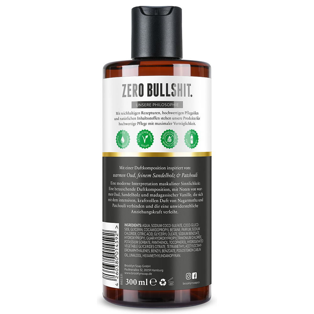 Bild: Brooklyn Soap Company Duschgel Oud Wood & Santal 