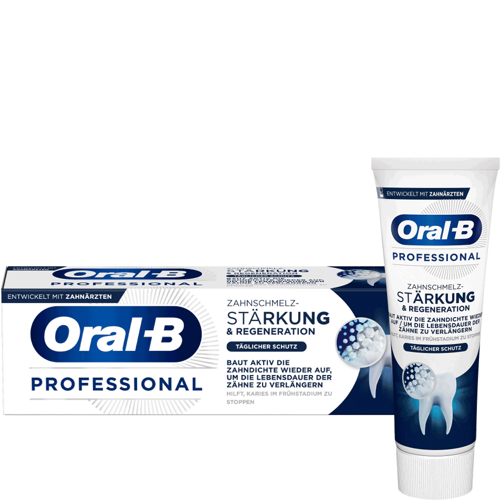 Bild: Oral-B Professional Zahncreme Zahnschmelzstärkung & -regeneration Täglicher Schutz