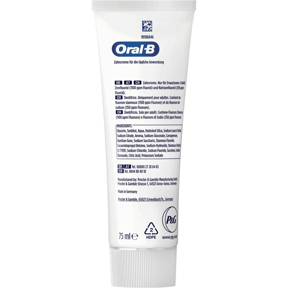 Bild: Oral-B Professional Zahncreme Zahnschmelzstärkung & -regeneration Täglicher Schutz
