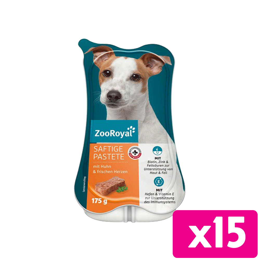 Bild: ZooRoyal Saftige Pastete mit Huhn frischen Herzen