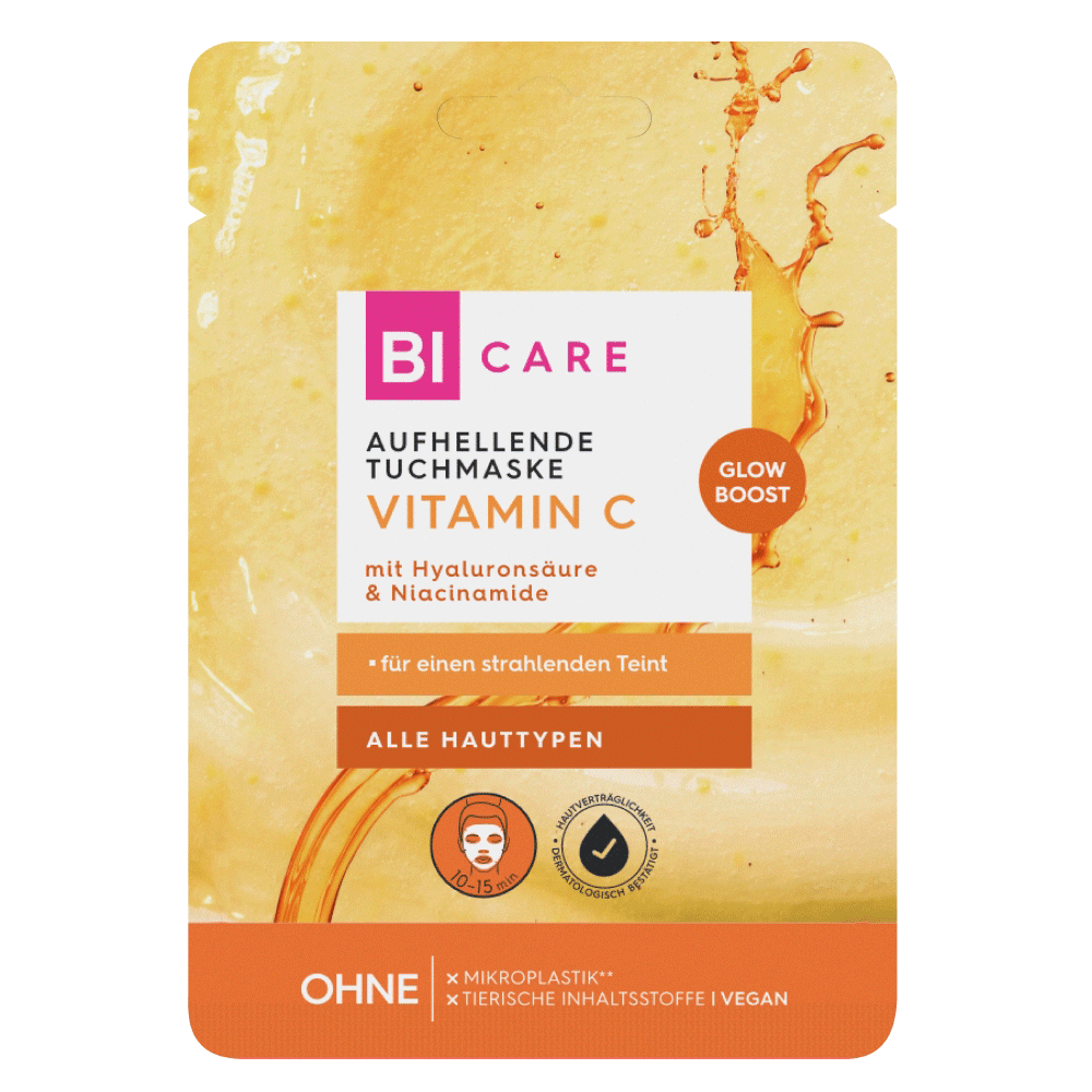 Bild: BI CARE Aufhellende Tuchmaske Vitamin C