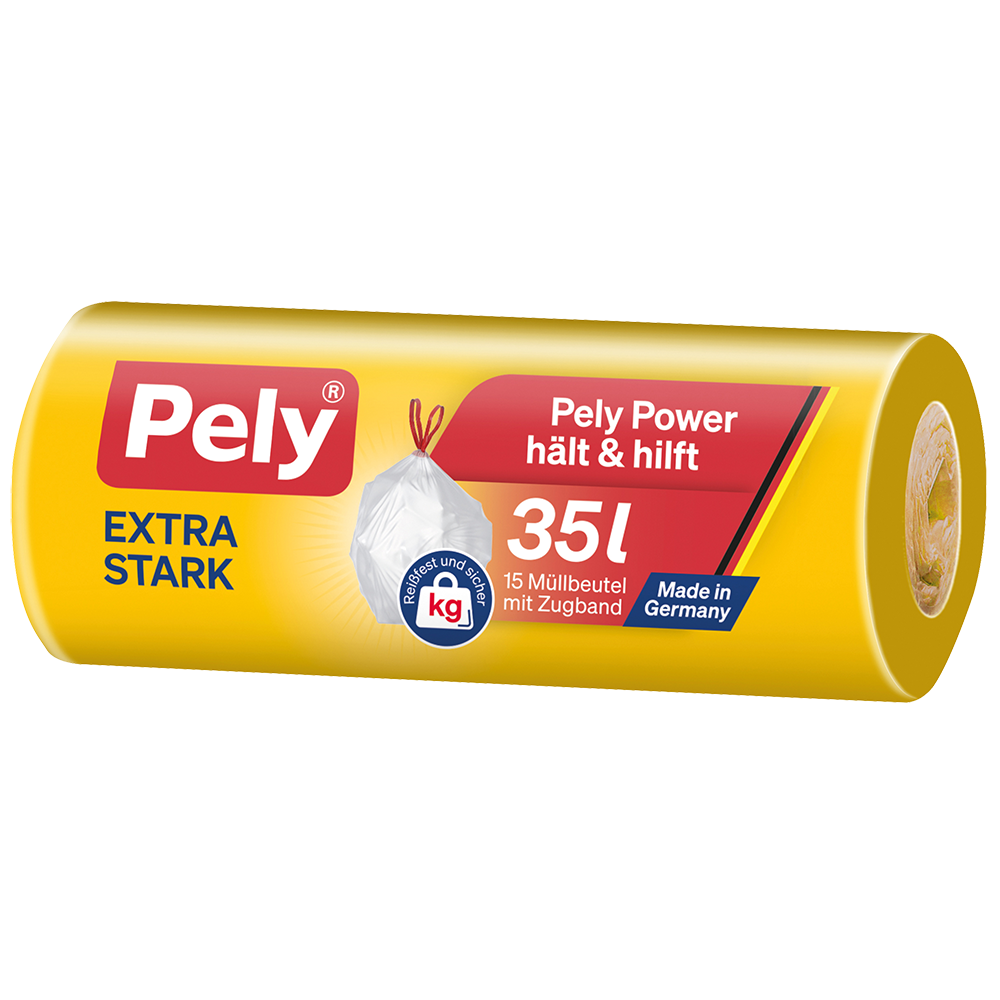 Bild: Pely Müllbeutel klimaneutral extra stark 35l 