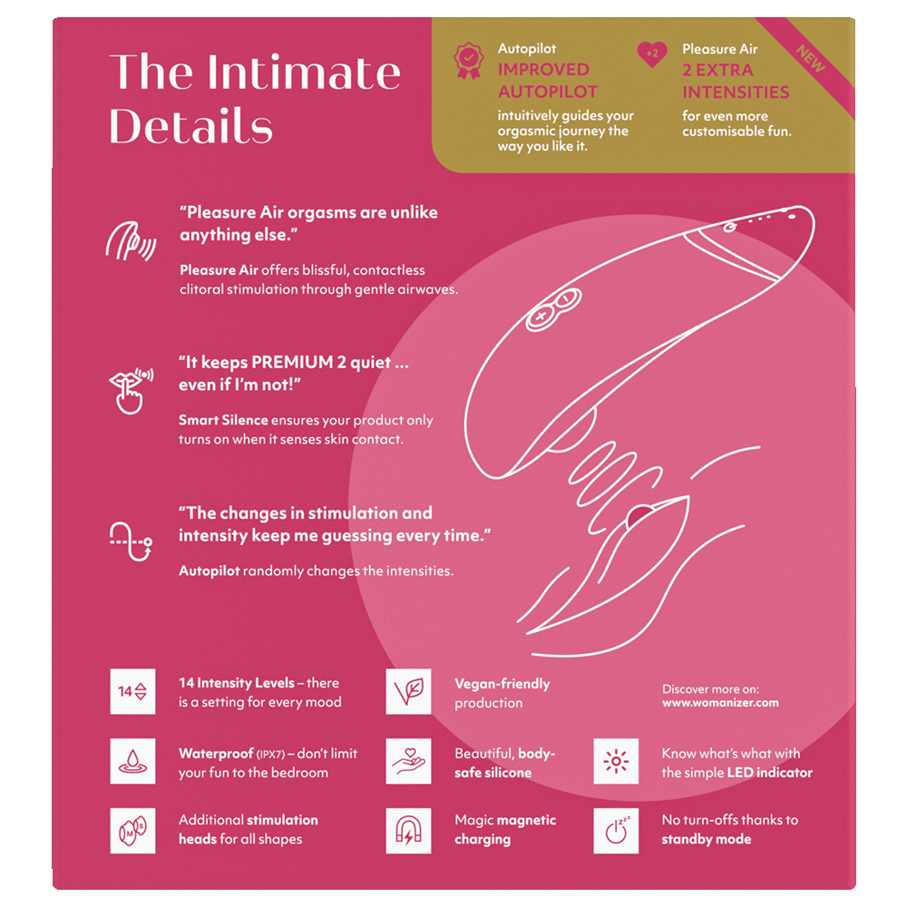 Bild: Womanizer Druckwellenvibrator Premium 2 Raspberry