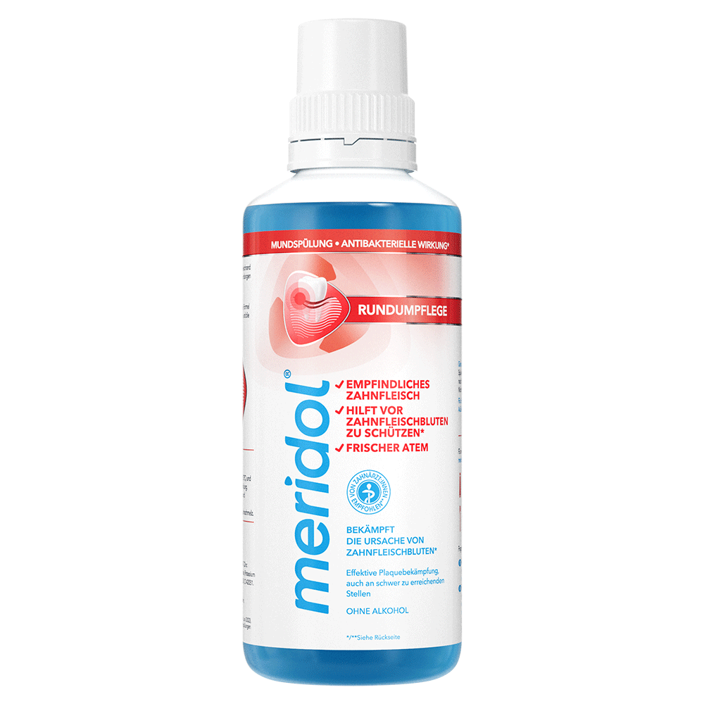 Bild: meridol Mundspülung Rundumpflege 