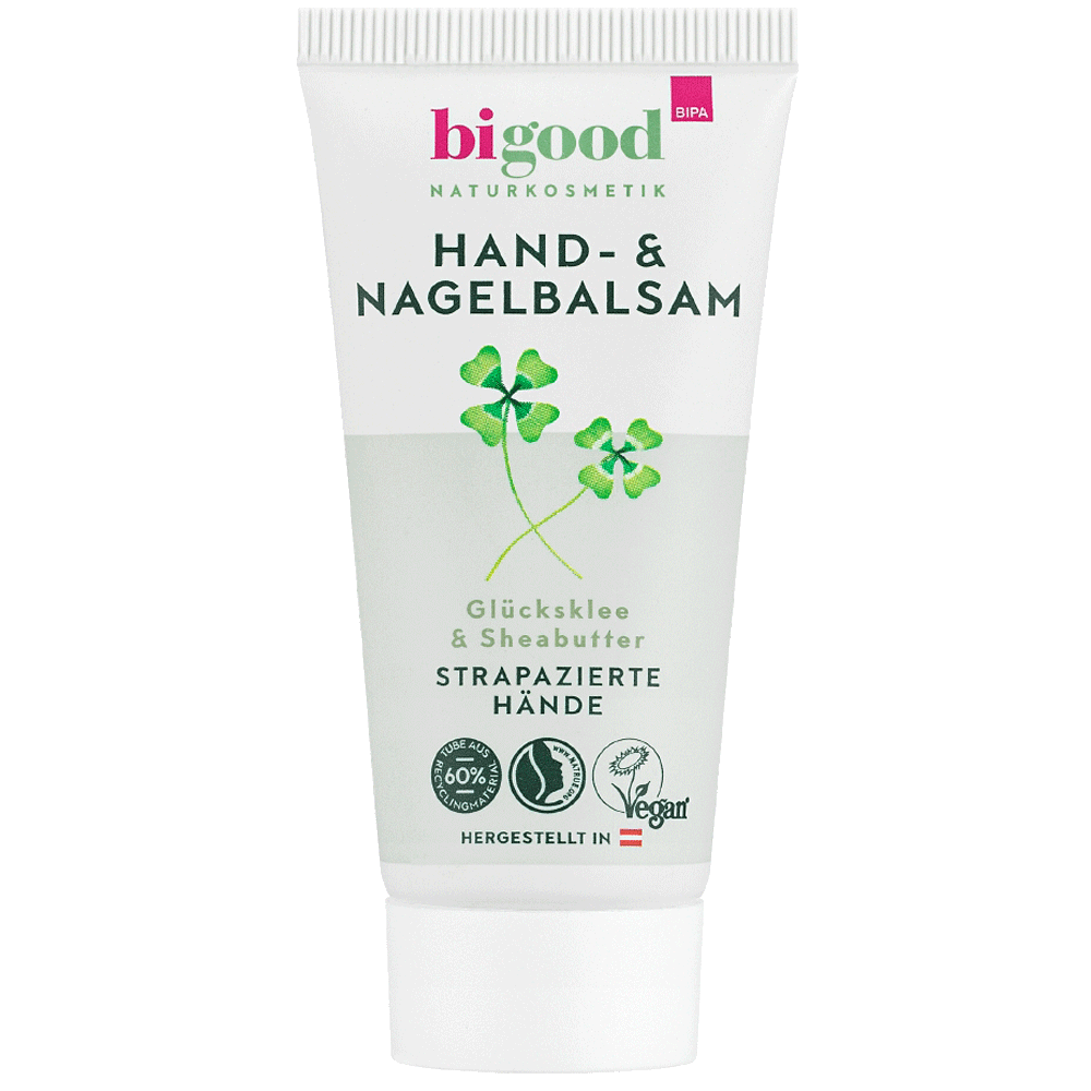 Bild: bi good Hand- & Nagelbalsam Glücksklee & Sheabutter Mini
