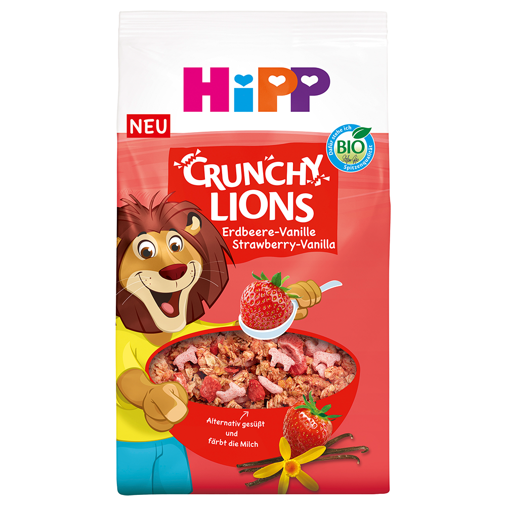 Bild: HiPP Crunchy Lions Erdbeer Vanille 