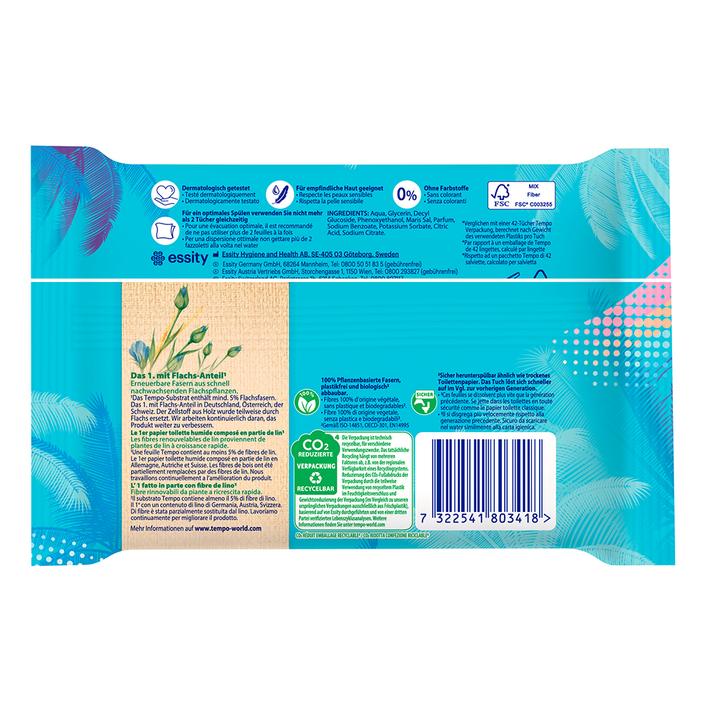 Bild: Tempo Feuchte Toilettentücher Maxi Pack 
