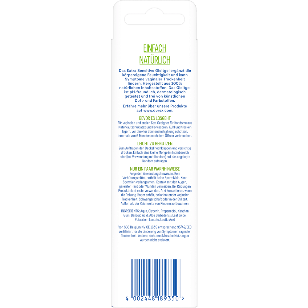 Bild: durex Naturals Gleitgel Extra Sensitive
