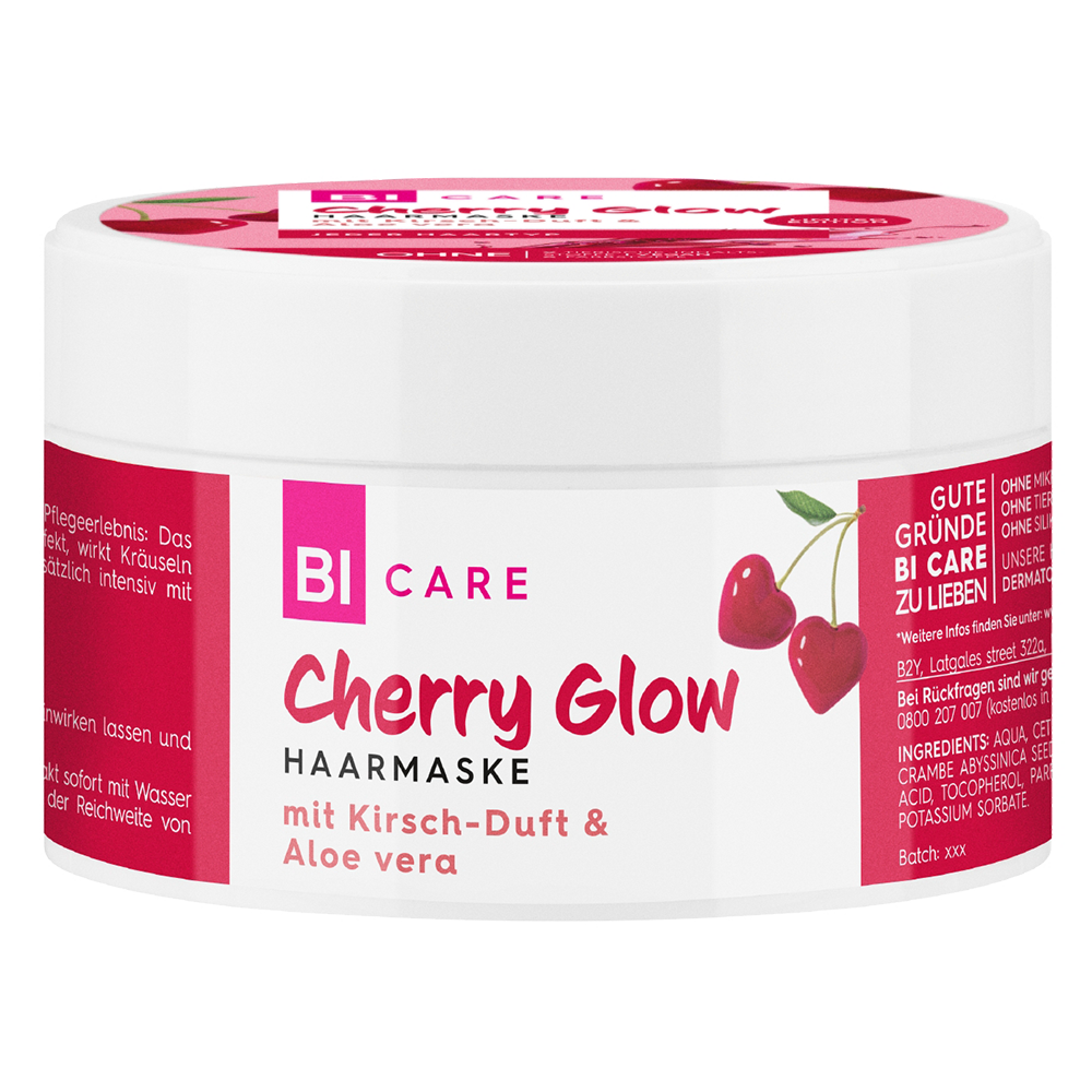 Bild: BI CARE Cherry Glow Haarmaske 