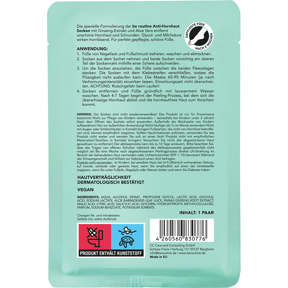 Bild: b.e. ROUTINE Anti-Hornhaut Socken