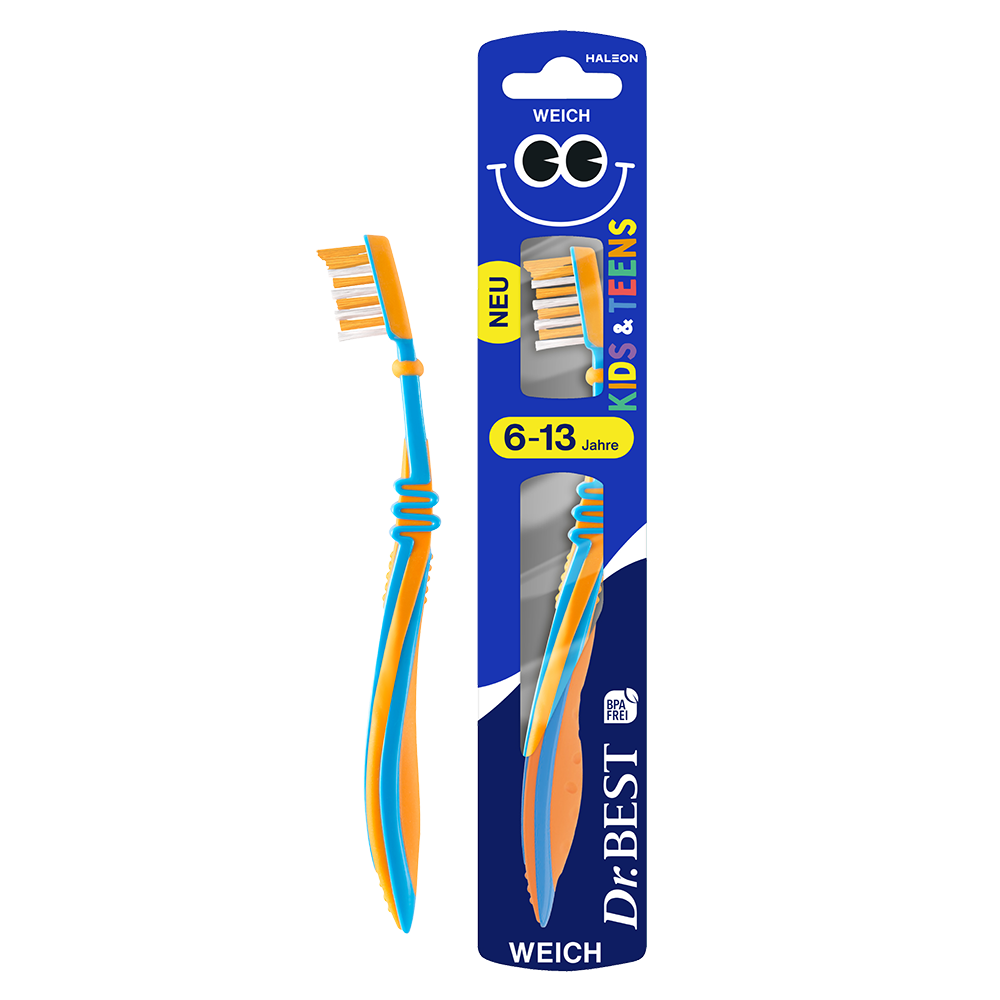 Bild: Dr. BEST Kinder Zahnbürste 6 - 13 Jahre