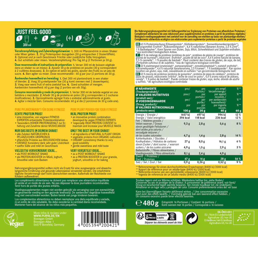 Bild: Pur Ya! Protein Shake Banana Bread 