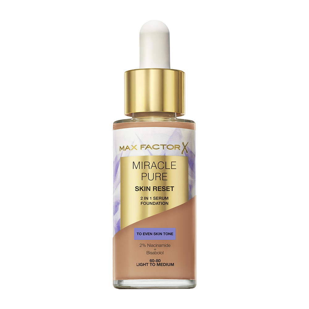 Bild: MAX FACTOR Miracle Pure 2in1 Serum Foundation Skin Reset 60-80