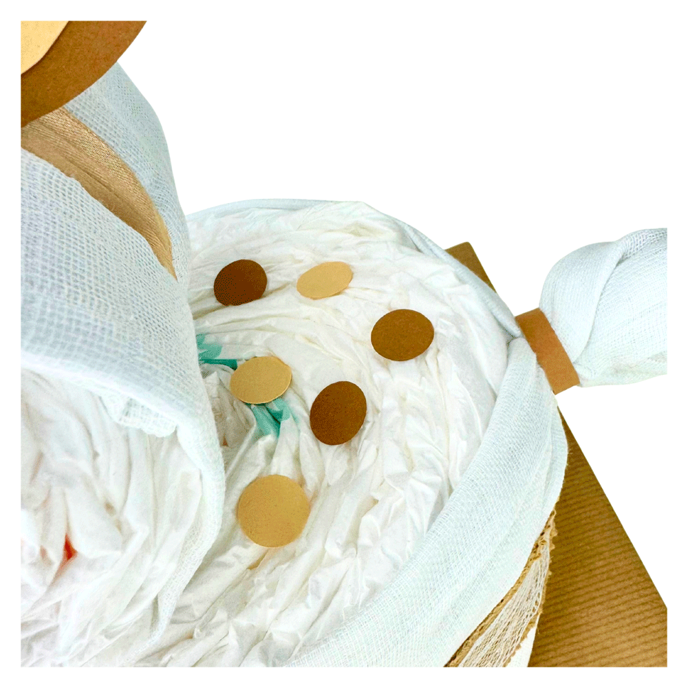 Bild: BABYWELL Windeltorte Vintage Boho 