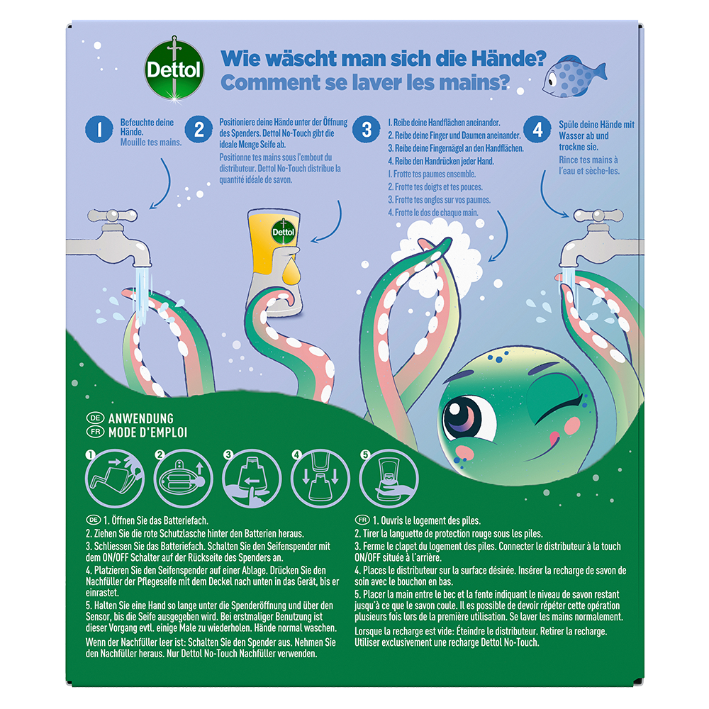 Bild: Dettol No-Touch automatischer Seifenspender Spaßmacher Kids