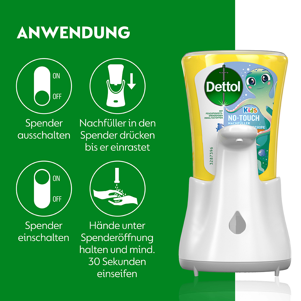 Bild: Dettol No-Touch automatischer Seifenspender Spaßmacher Kids